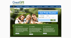 Desktop Screenshot of greatlifeinsurancegroup.com